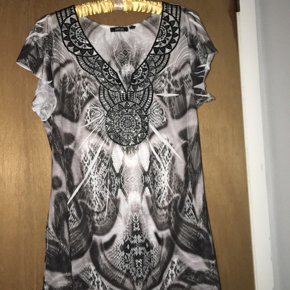 Apt 9 short sleeve printed shirt